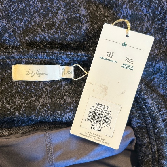 NEW Lady Hagen Women's 17" Boucle Golf Skort XS in Marlin/Dark Navy Athletic - Picture 11 of 12